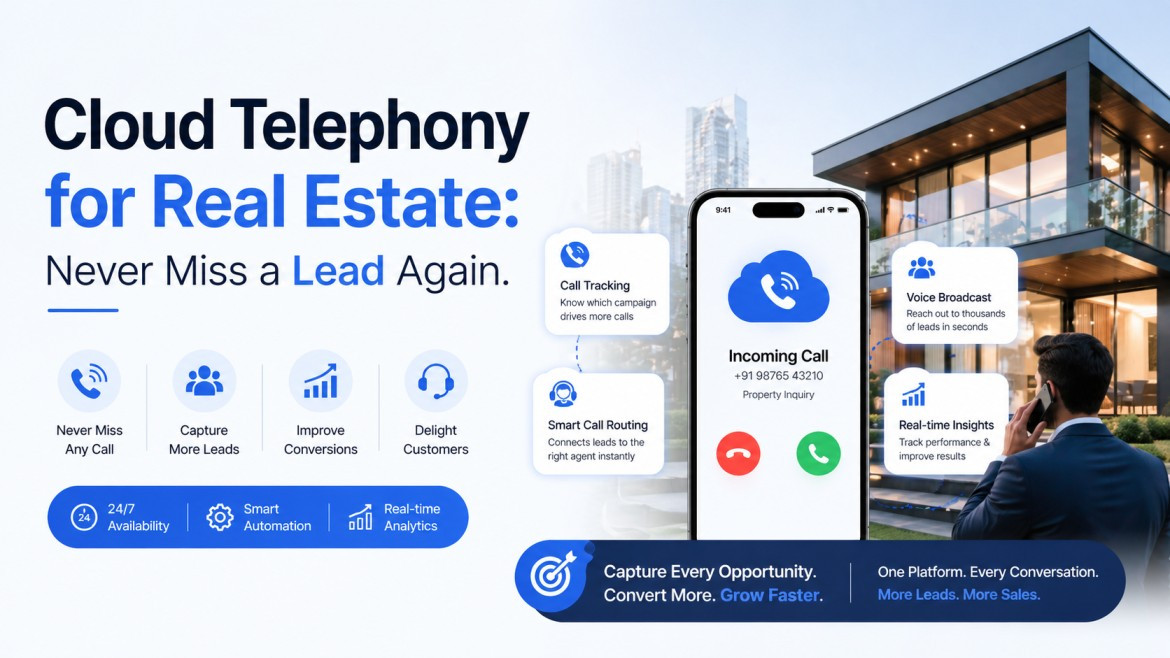 Cloud Telephony for Real Estate: Never Miss a Lead Again